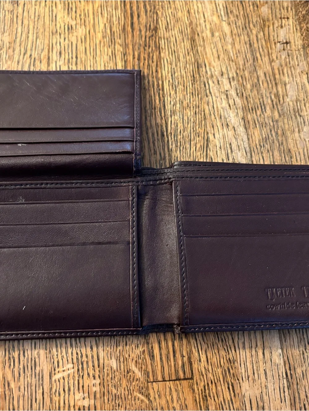 Four Vintage Black and Brown Leather Men's Wallets